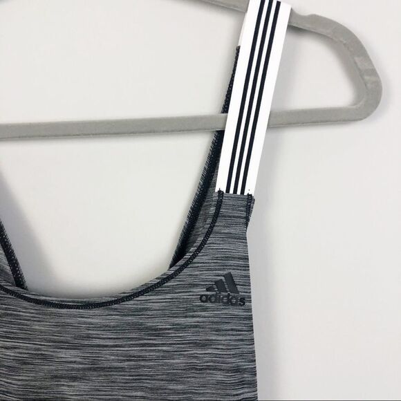 ADIDAS | Gray & Black Xback Tank Top Elastic Strap - Picture 3 of 6